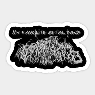 My Favorite Metal Band Sticker